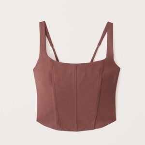 Abercrombie & Fitch Rust Color Corset Style Top- Medium